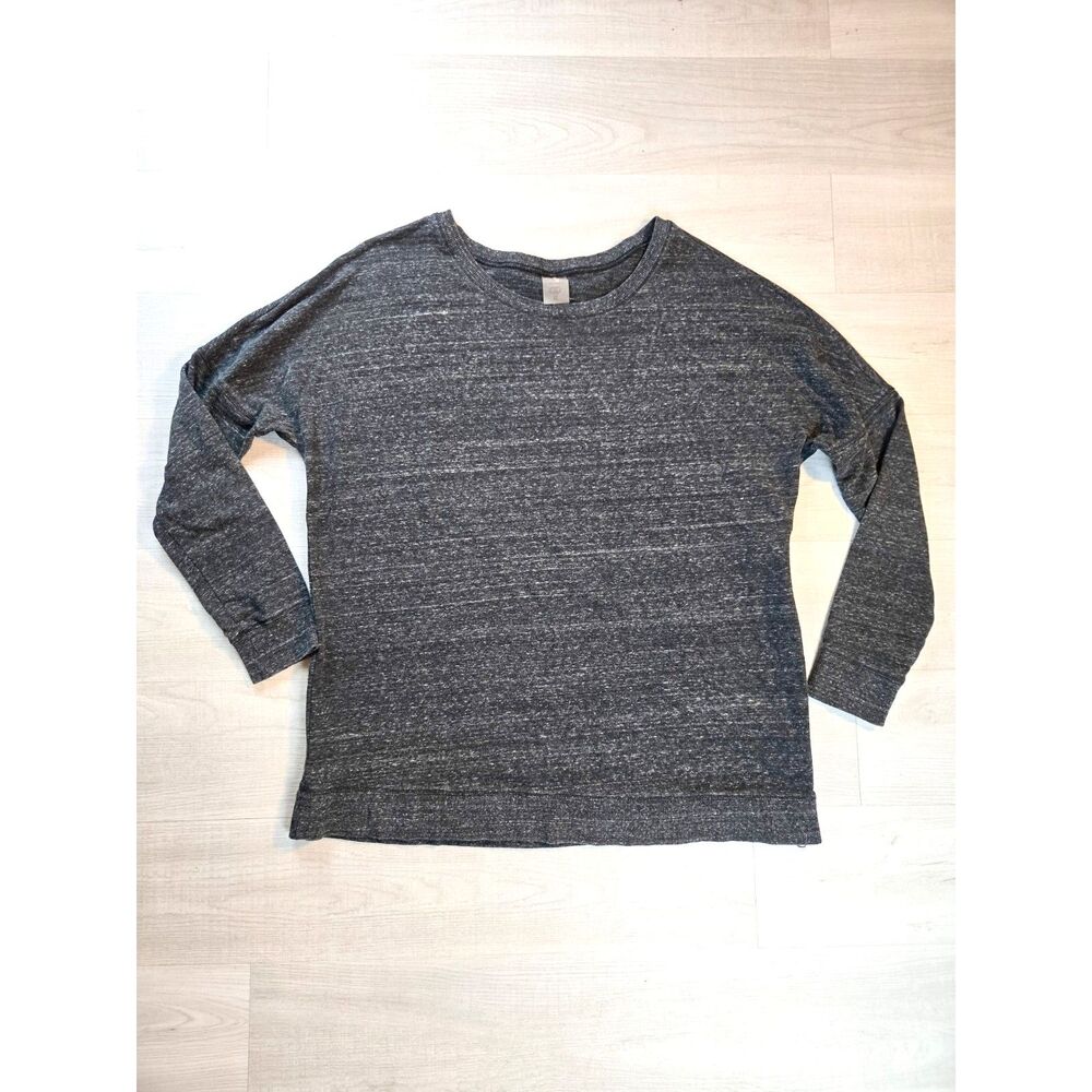 CALIA by Carrie Underwood XL Oversized Side Zip Sweatshirt Charcoal Gray EUC